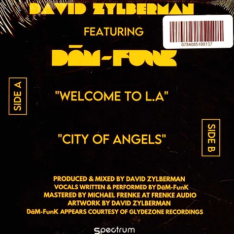 David Zylberman - Welcome To L.A. / City Of Angels