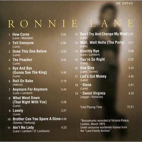 Ronnie Lane - How Come