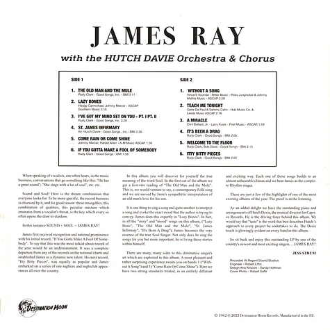 James Ray - James Ray Clear Vinyl Edition