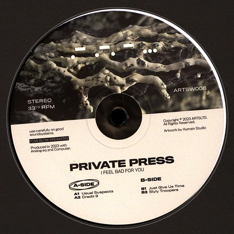 Private Press - I Feel Bad For You