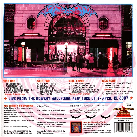 Roky Erickson & The Explosives - Halloween Ii Live 2007 Record Store Day 2022 Edition