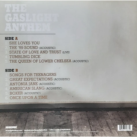 The Gaslight Anthem The B Sides Vinyl LP 2014 EU