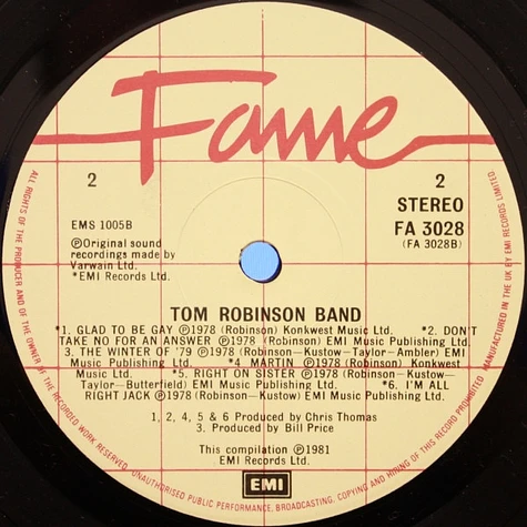 Tom Robinson Band - Tom Robinson Band