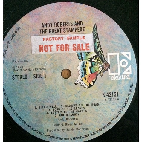 Andy Roberts - Andy Roberts And The Great Stampede - Vinyl LP