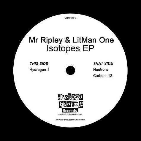 Mr Ripley & Litman One - Isotopes Ep Clear Vinyl Edition