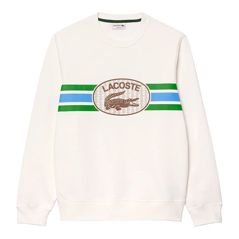 Lacoste - Monogram Print Fleece Sweatshirt