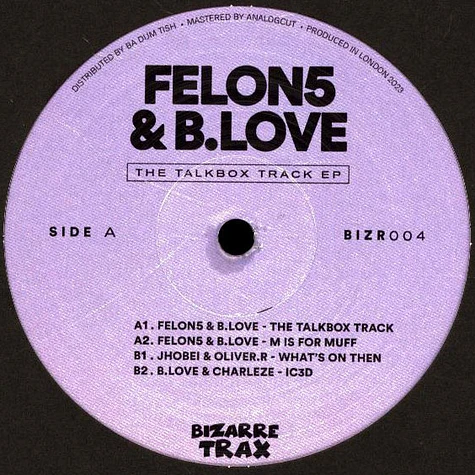 Vb.Love & Felon5 - The Talkbox Track EP