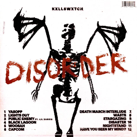 Kxllswxtch - Disorder Black & White Vinyl Edition