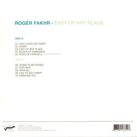 Roger Fakhr - East Of Any Place