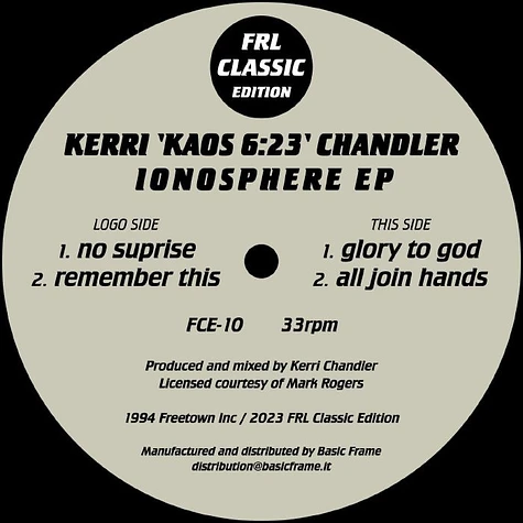 Kerri Chandler - Ionosphere EP