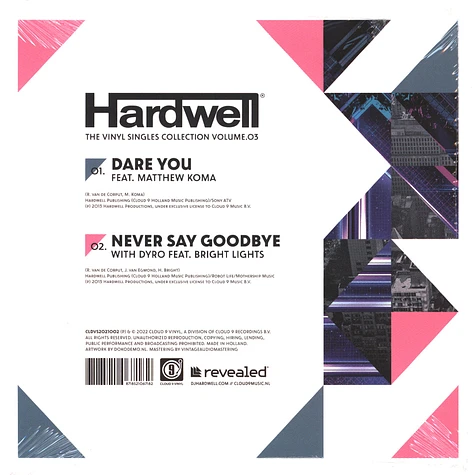 Hardwell - Volume 3: Dare You / Never Say Goodbye