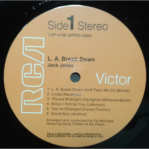 Jack Jones - L. A. Break Down