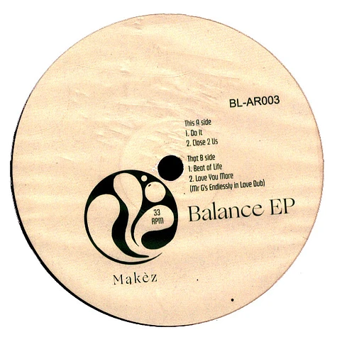 Chez Damier Presents Makez - Balance Ep Mr G Dub