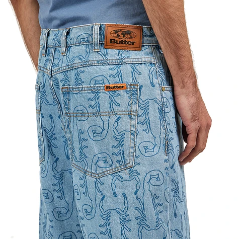 Butter Goods - Scorpion Denim Shorts (Washed Indigo) | HHV