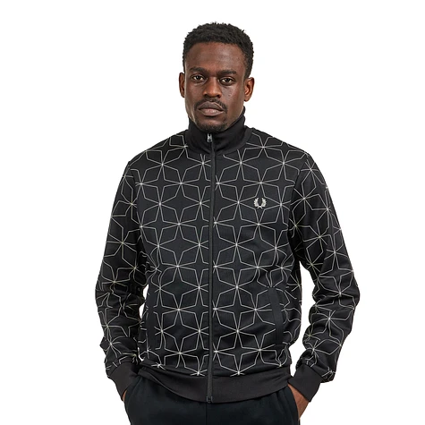 Fred perry printed panel sports jacket sale