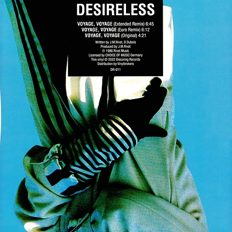 Desireless - Voyage Voyage Black Vinyl Edition