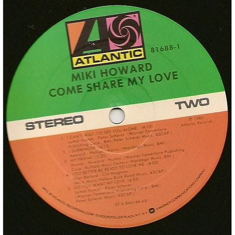 Miki Howard - Come Share My Love