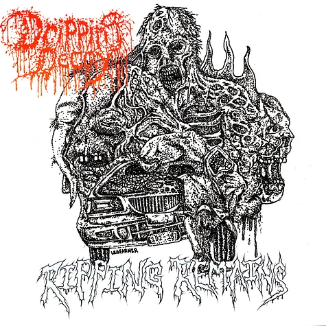 Dripping Decay - Ripping Remains Yellow With Lime Green Splatter Vinyl Edition