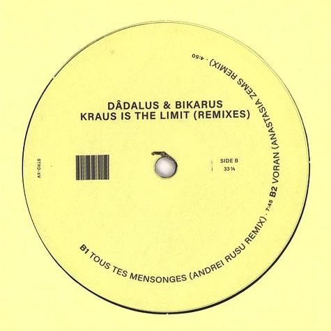 Dâdalus & Bikarus - Kraus Is The Limit (Remixes) EP