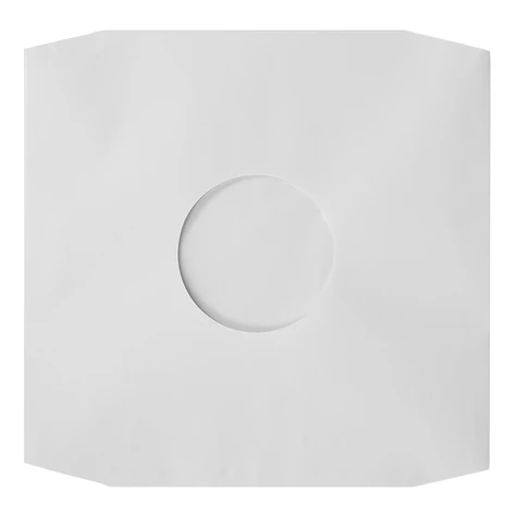 50x 12" Record Inner Sleeves - Innenhüllen (Eckschnitt / antistatisch / weiß 90 g/m²)