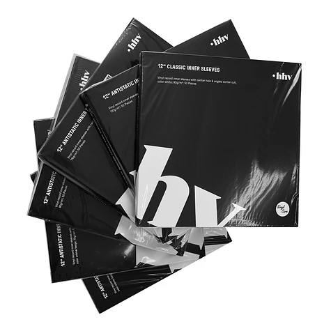Vinyl Care - Antistatic Inner Sleeves for 12" Records - Black - 80 g/m² - Corner Cut