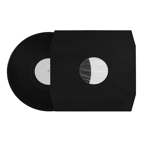 Record Inner Sleeve - 12" Vinyl LP Innenhüllen (antistatisch) (Mittelloch) (Eckschnitt) (Schwarz) (80 g/m²)