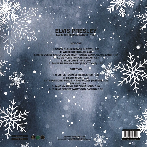 Elvis Presley - Elvis Christmas Album Green Vinyl Edition