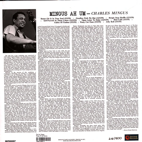 Charles Mingus - Mingus Ah Um Marble Vinyl Edition