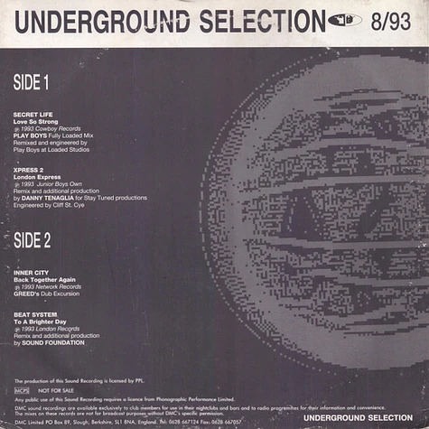 V.A. - Underground Selection 8/93