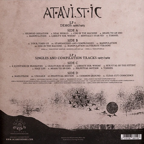 Atavistic - Retrospective: From Within To Clear-Cut Conscience Marbled Grey Vinyl Edition