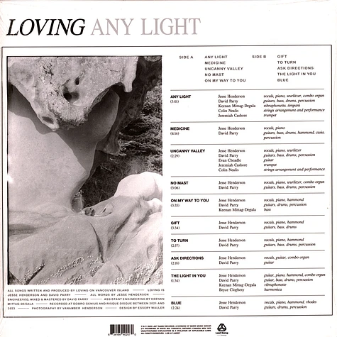 Loving - Any Light Solid White Vinyl Edition