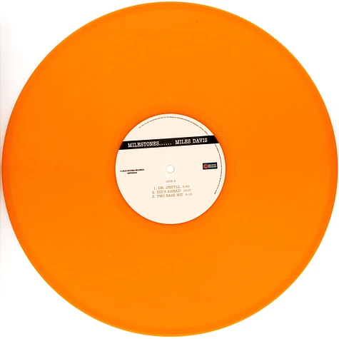 Miles Davis - Milestones Orange Vinyl Edition