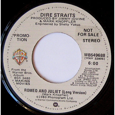 Dire Straits - Romeo And Juliet