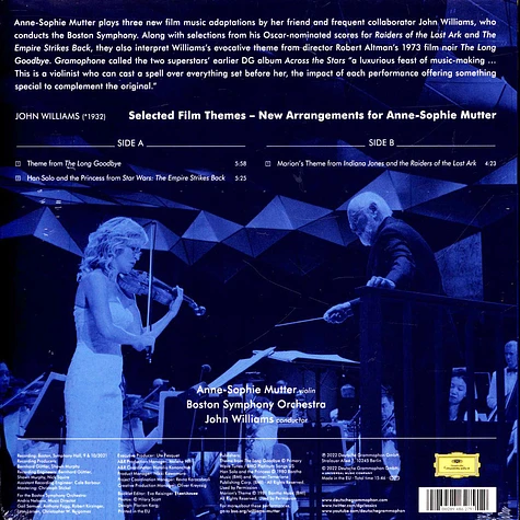 John Williams & Anne-Sophie Mutter / Bso - Selected Film Themes Limited Edt.