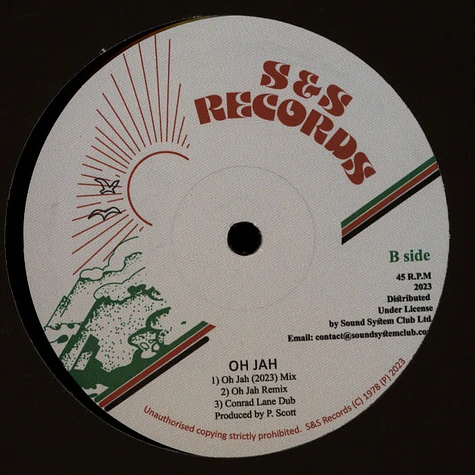 Yvonne Sterling - Oh Jah / Jah Scoop Rhythm / Oh Jah (2023 Mix), Remix, Conrad Lane Mix