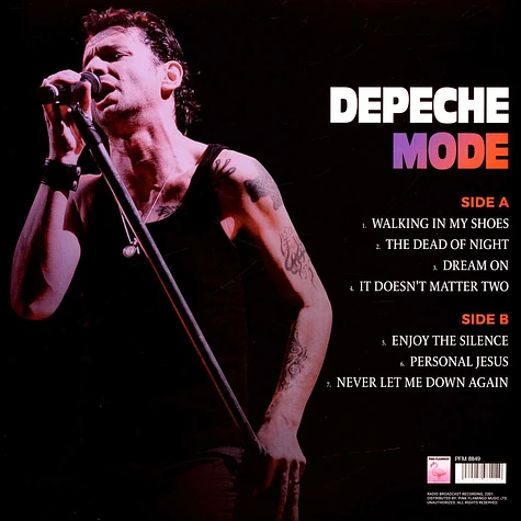 Depeche Mode - Radio Transmission 2001 Radio Broadcast Pink Vinyl Edition