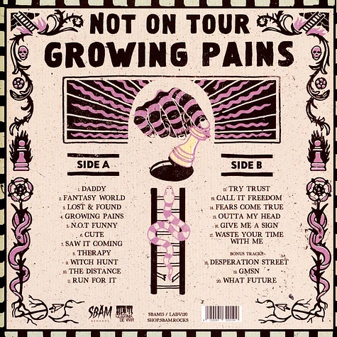 Not On Tour - Growing Pains Colored Vinyl Edition