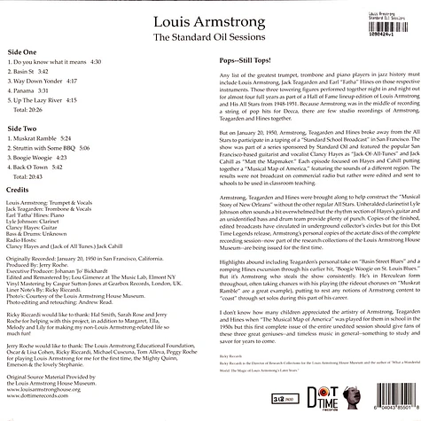 Louis Armstrong - Standard Oil Sessions