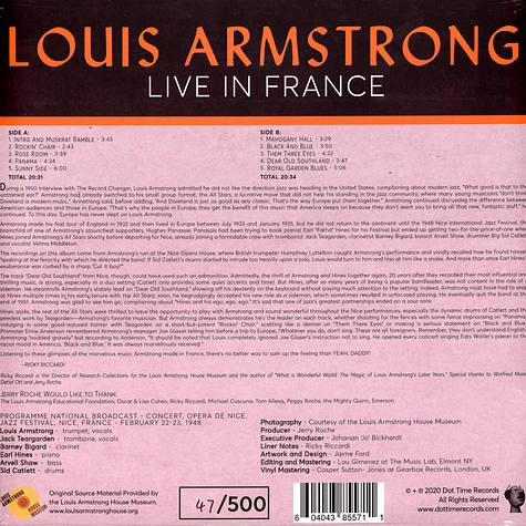 Louis Armstrong - Live In France