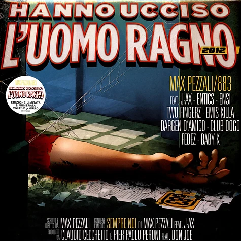 Max Pezzali / 883 - Hanno Ucciso L'uomo Ragno 2012 - Vinyl LP - 2012 - EU -  Reissue