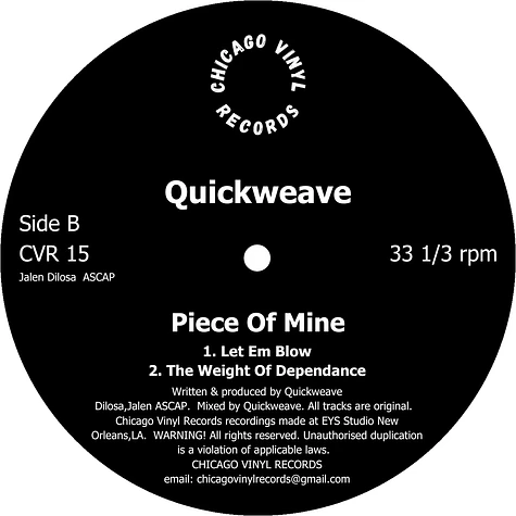 Quickweave - Piece Of Mine