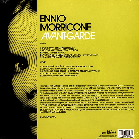 Ennio Morricone - Avantgarde Clear Acid Green Vinyl Edition