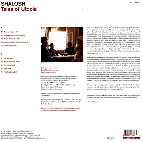 Shalosh - Tales Of Utopia Black Vinyl Edition