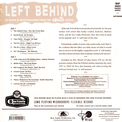 V.A. - Left Behind-Black & White 'Felsted' Rockers