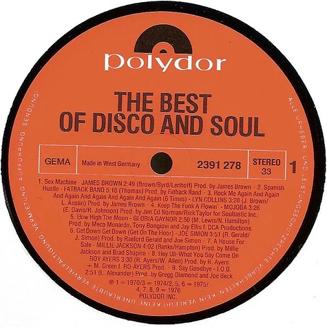 V.A. - The Best Of Disco And Soul