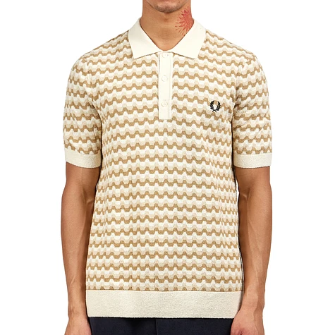 Fred Perry - Boucle Jacquard Knitted Shirt