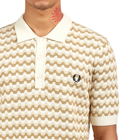 Fred Perry - Boucle Jacquard Knitted Shirt