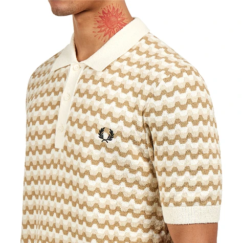 Fred Perry - Boucle Jacquard Knitted Shirt