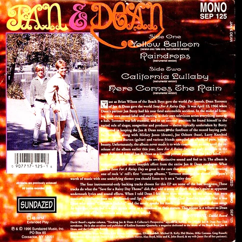 Jan & Dean - Yellow Balloon