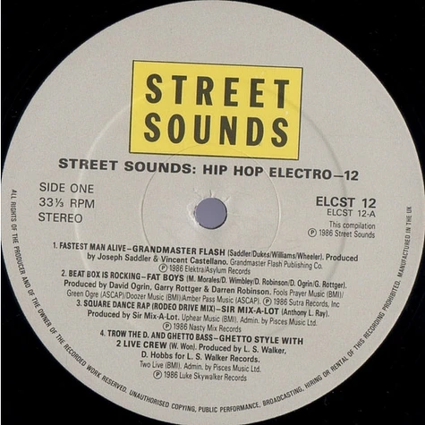 V.A. - Street Sounds Hip Hop Electro 12